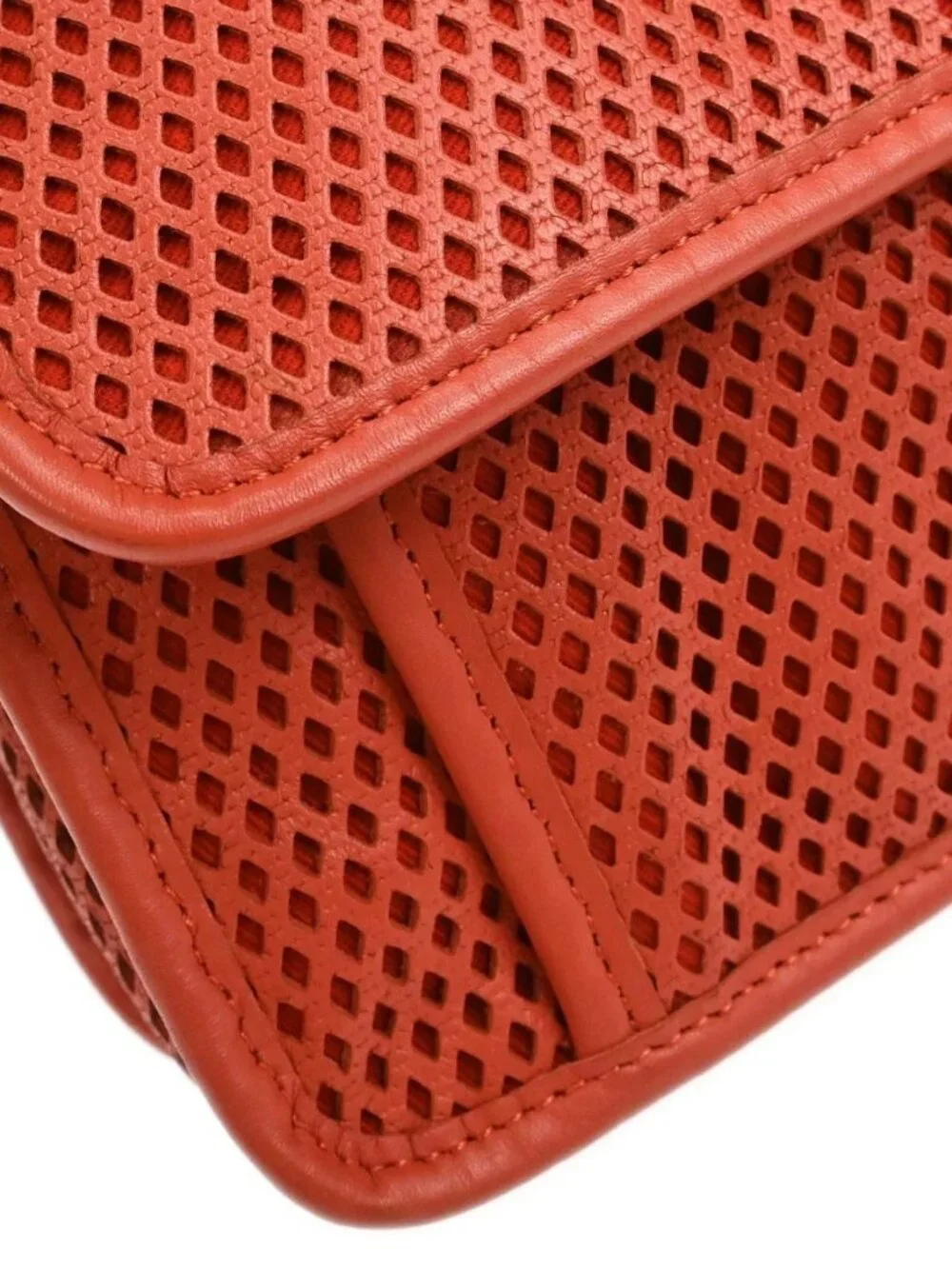 Chanel Red Perforated Calfskin Up in the Air Shoulder Bag 198086